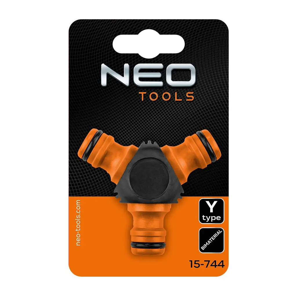 Трійник для шлангу Neo Tools трійник 1/2"-3/4", двокомпонентний (15-744) - фото 6