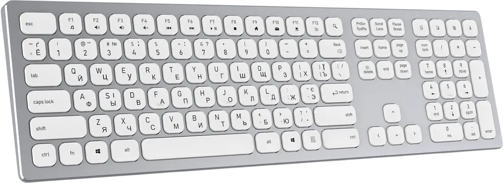 Клавиатура беспроводная OfficePro SK1550W White - фото 3