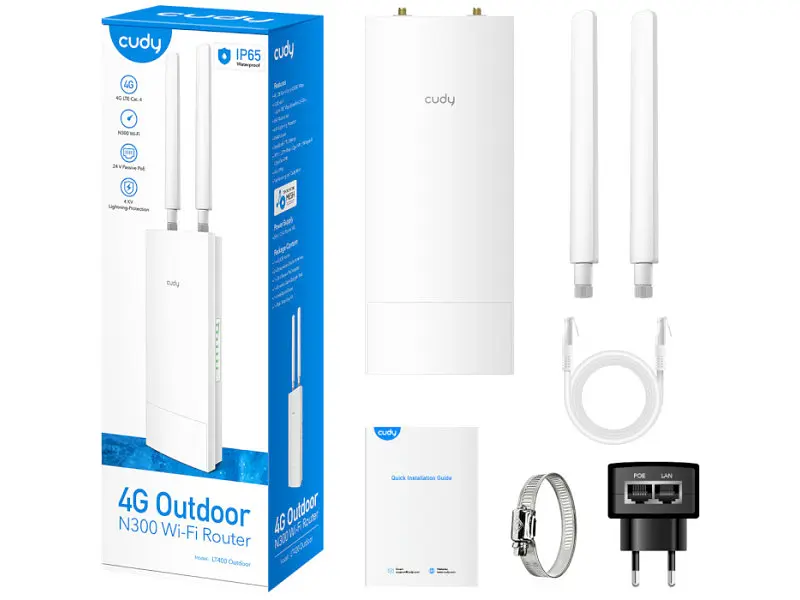 Wi-Fi-маршрутизатор CUDY LT400 Outdoor - фото 5