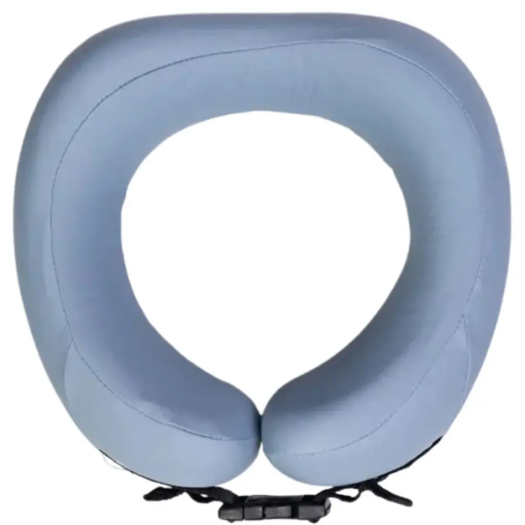 Подушка для шиї Yiwu U-подібна Memory Foam 22х20х11 см блакитна - фото 2