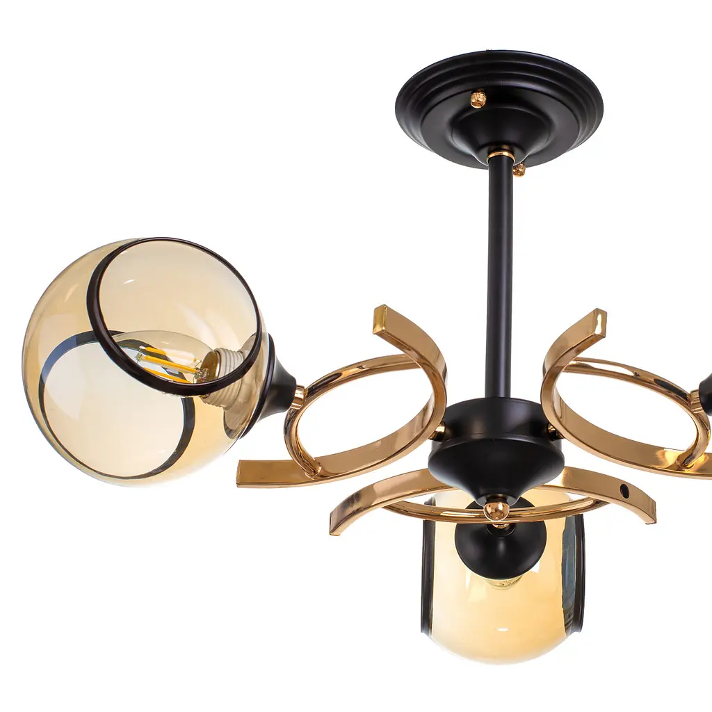 Люстра Brille в спальню E27 60W BK (LK-700S/3) - фото 5