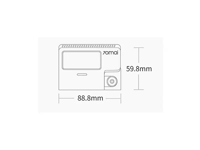 Автомобільний відеореєстратор Xiaomi 70mai Dash Cam A800S (1 камера) - фото 9