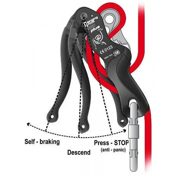 Спусковое устройство Singing Rock Double Stop Plus (1033-SR K031DSD) - фото 2
