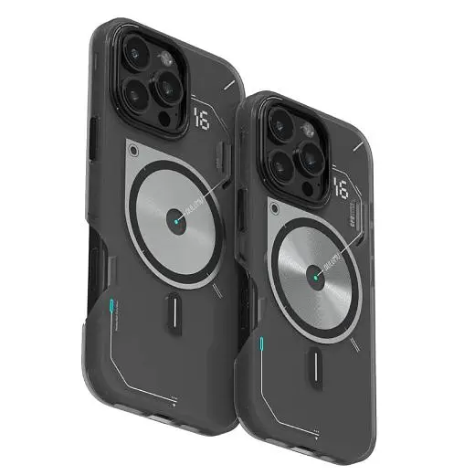 Прозорий чохол Aulumu A16 Frosted Case Translucent Gray, що світиться в темряві, для iPhone 16 Pro Max - фото 2