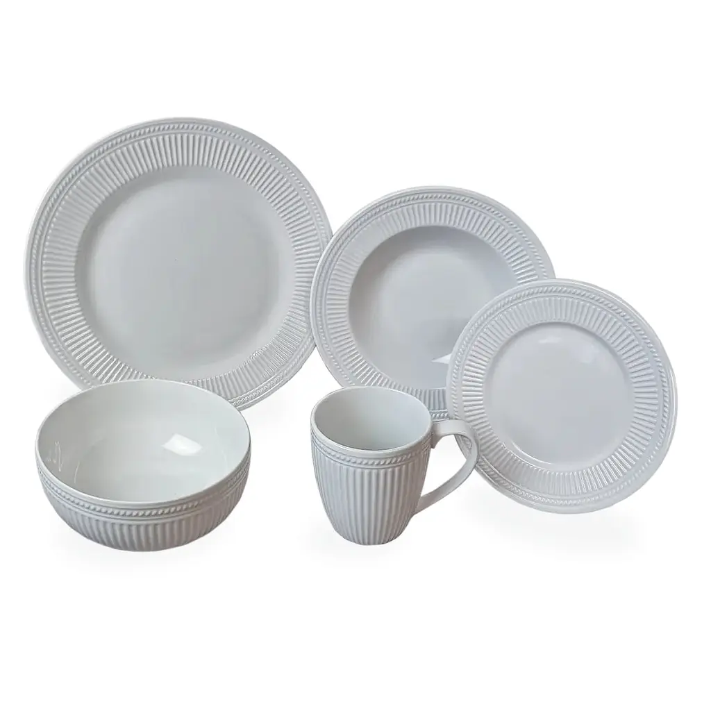 Тарелка глубокая Vittora Венера VT-P-1220VE 22 см (147182) - фото 4