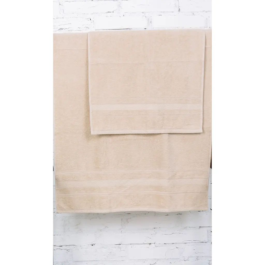 Набір банних рушників №5014 SoftNess Beige, 2 шт. (2200003183061) - фото 2