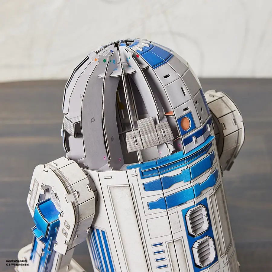 Пазл для створення 3D-моделі Spin Master Зоряні війни: дроїд R2-D2, 201 деталь (SM45757/6069817) - фото 12