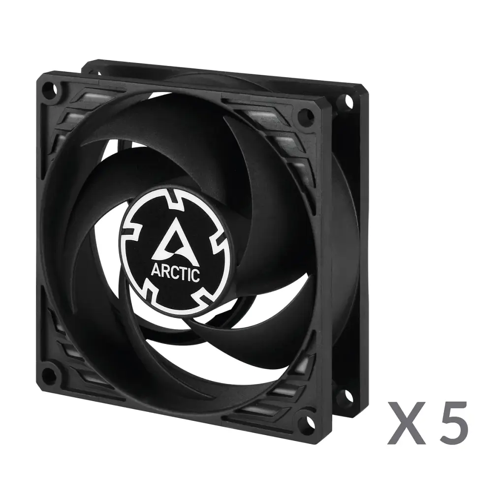 Вентилятор Arctic P8 Black - 5 Pack (ACFAN00153A) - фото 2