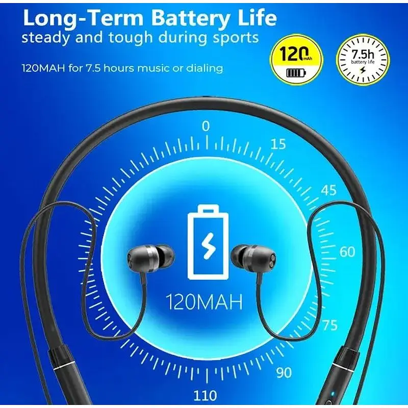 Бездротові навушники на шию Foneng Silicom Rober Neckband BL31 - фото 3