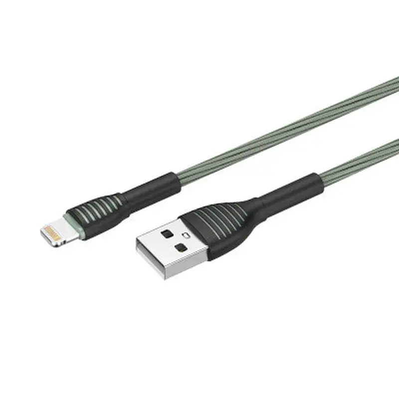 Дата кабель USB 2.0 AM to Lightning 1.0m ColorWay (CW-CBUL041-GR) - фото 5