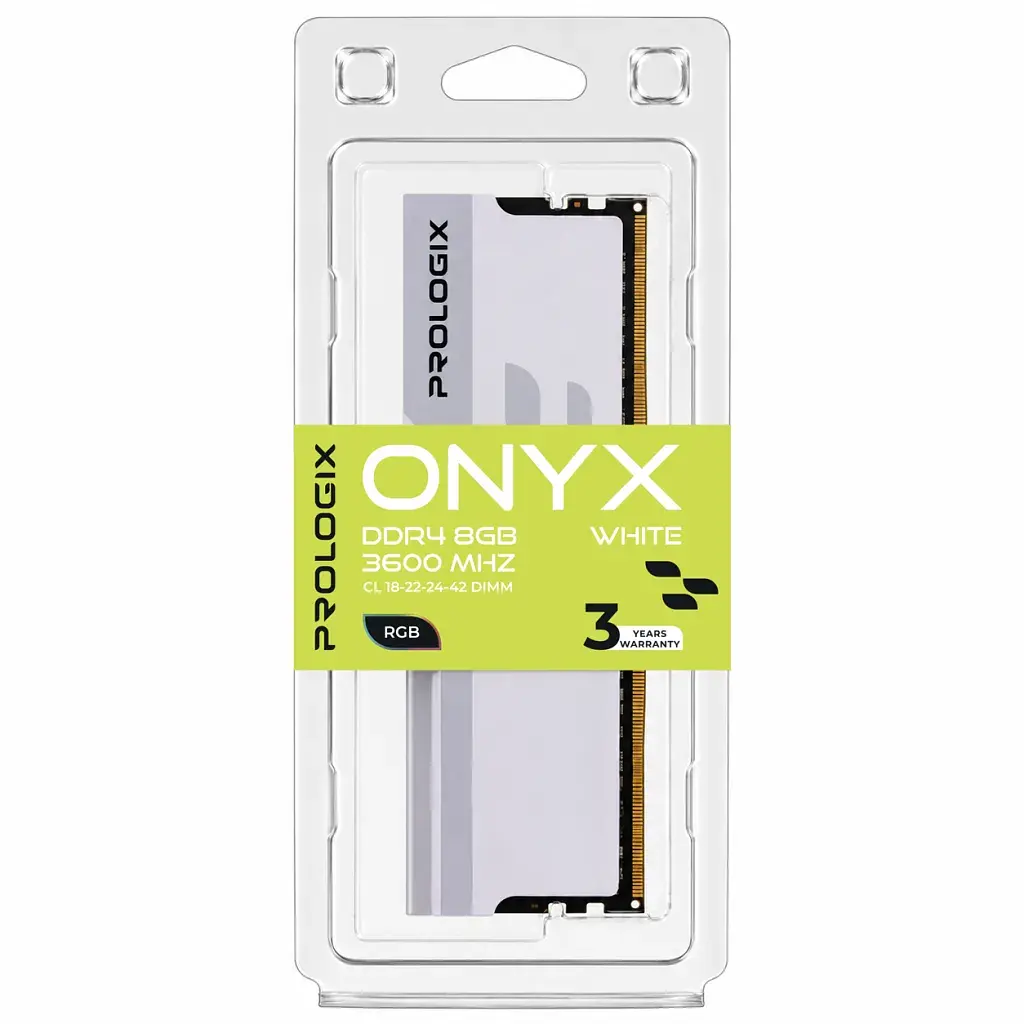 Модуль пам'яті для комп'ютера DDR4 8GB 3600 MHz Onyx White RGB Prologix (PRO8GB3600YWR4) - фото 4