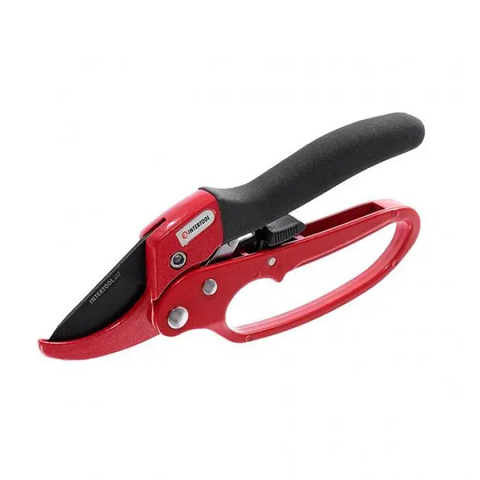 Секатор садовий 200 мм INTERTOOL FT-1005 з храповим механізмом, Ø до 22 мм - фото 2