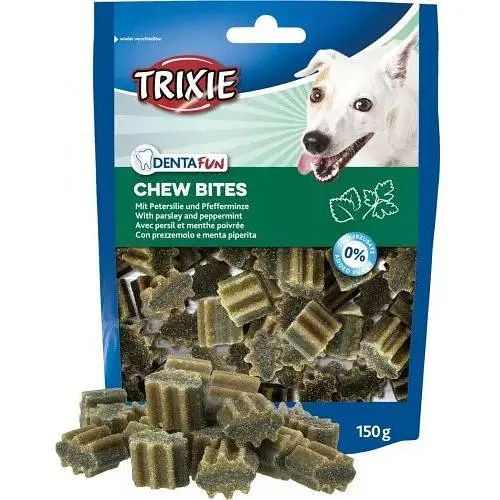Ласощі для собак Trixie Denta Fun Chew Bites шматочки з петрушкою та м'ятою 150 г - фото 3