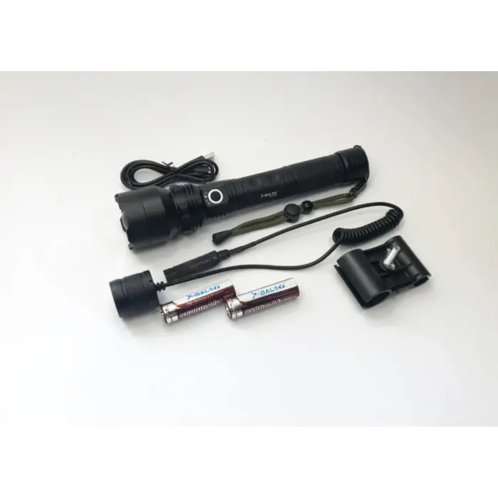 Фонарик тактический BL Police BL QP510-P50 с подствольным креплением Zoom и выносной кнопкой - фото 8