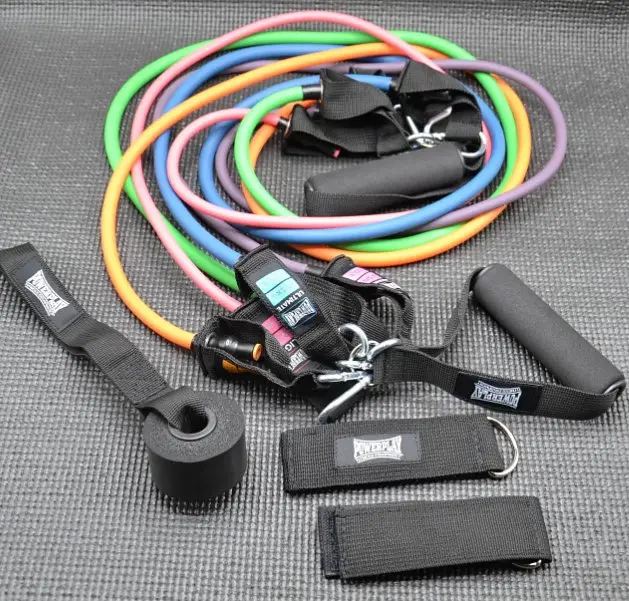 Набор трубчатых эспандеров PowerPlay PP-4102 Expander Set 5 шт. (до 35 кг.) (PP-4102_5set) - фото 8