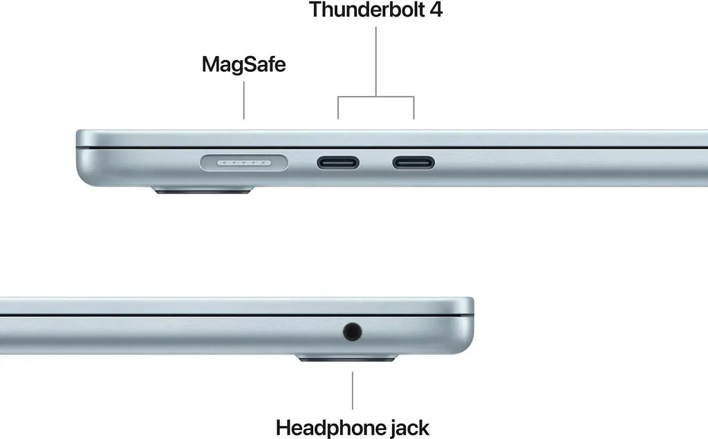 Ноутбук Apple 15 MacBook Air 15 M4 A3241 Sky Blue 2880x1864, M4, 16 ГБ, 512 ГБ M4 Graphics, macOS Sequoia (MC7C4UA/A) - фото 2
