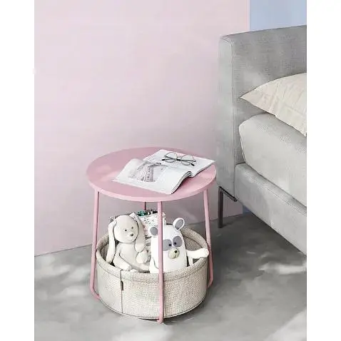Журнальний столик Leobert Sharp з кошиком рожевий - фото 6