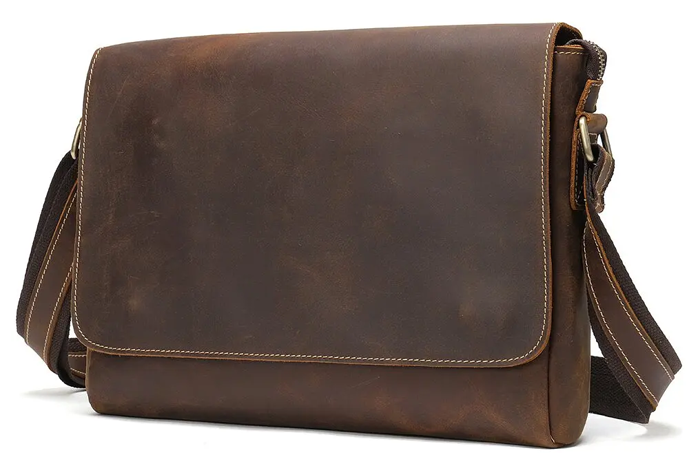 Чоловіча шкіряна сумка Vintage 32х25,5х6 см sum0012517 - фото 8