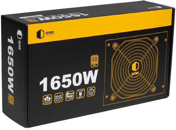 Блок живлення QUBE 1650W 80+ Gold (QBF-HP1-1650GD-14C) - фото 5