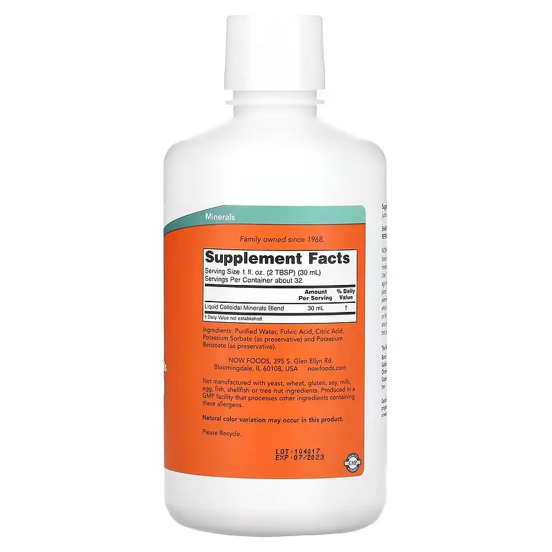 Рідкі Колоїдні Мінерали, Colloidal Minerals Liquid - 946 мл - фото 2
