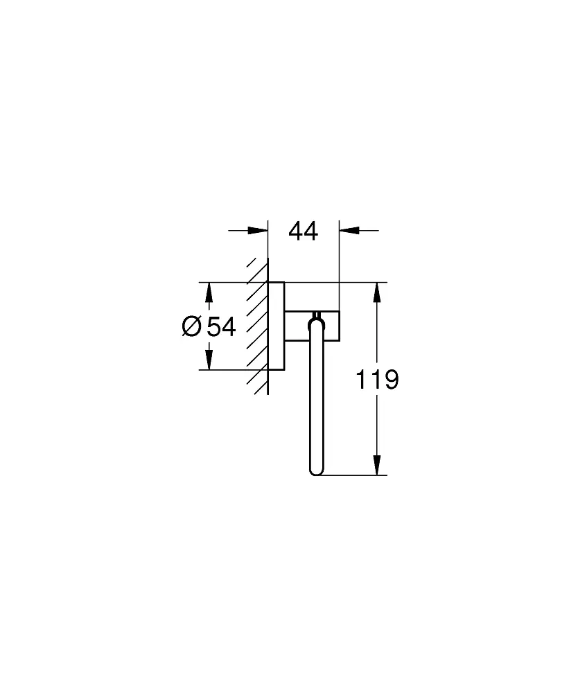 Тримач туалетного паперу Grohe Essentials 40689DL1 Теплий захід сонця - фото 2