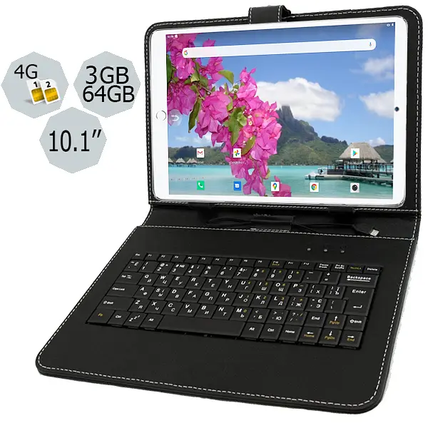 Планшет-телефон Adronix MT Pad 364 LTE 3/64 Silver + Чохол-клавіатура - фото 2