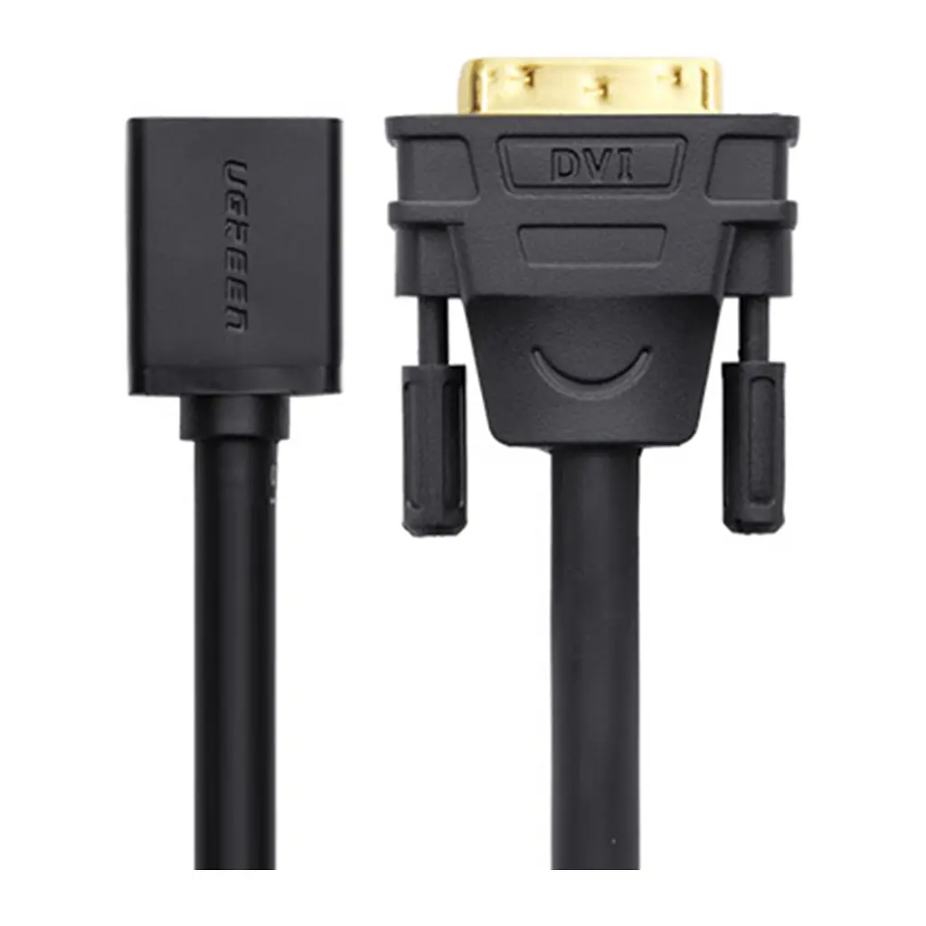 Перехідник Ugreen DVI M - HDMI F чорний 0.22 м (20118) - фото 2