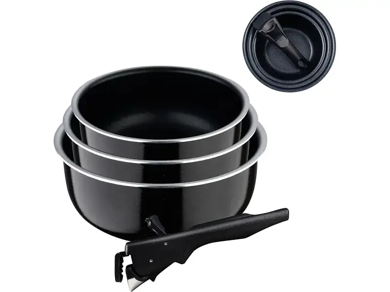 Набір каструль Bergner Click & cook (BG-31608-BK)