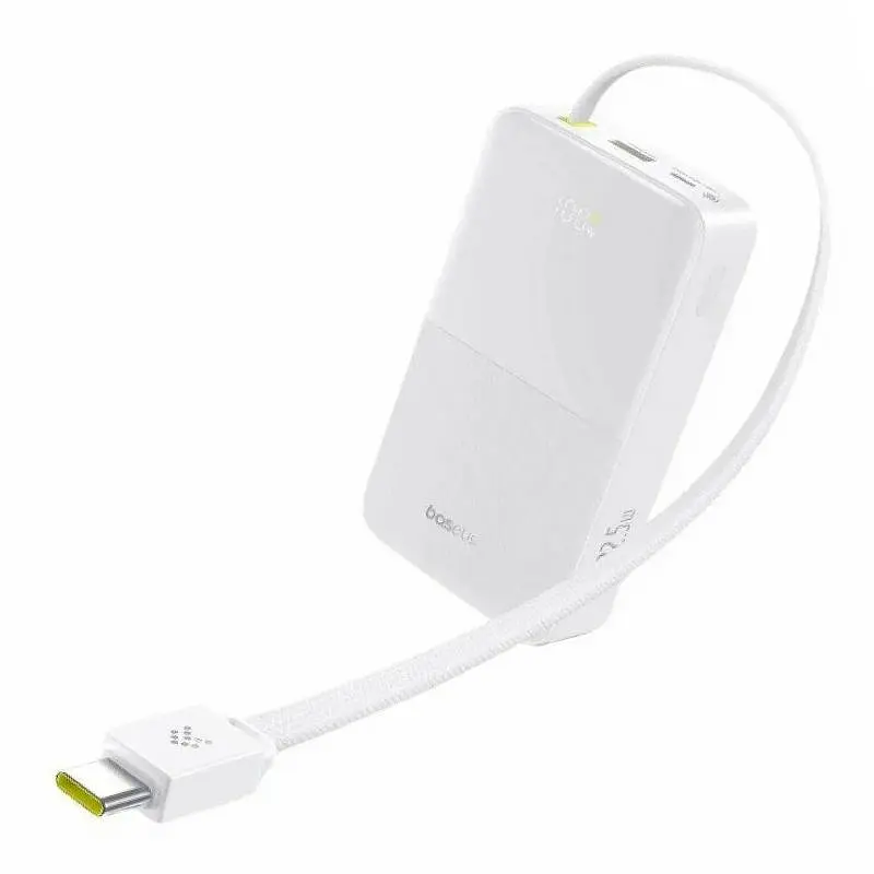 Портативний ЗП Power Bank Baseus EnerFill FC51 Bipow2 Pro 22.5W 20000 mAh (E00277) White - фото 2