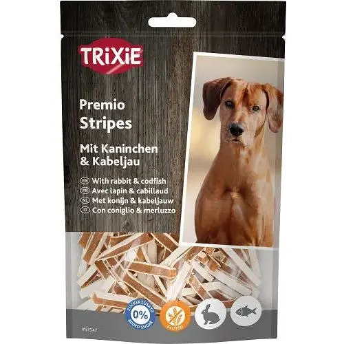 Ласощі для собак Trixie Premio Fish Rabbit Stripes Снеки з рибою та кроликом 100 г