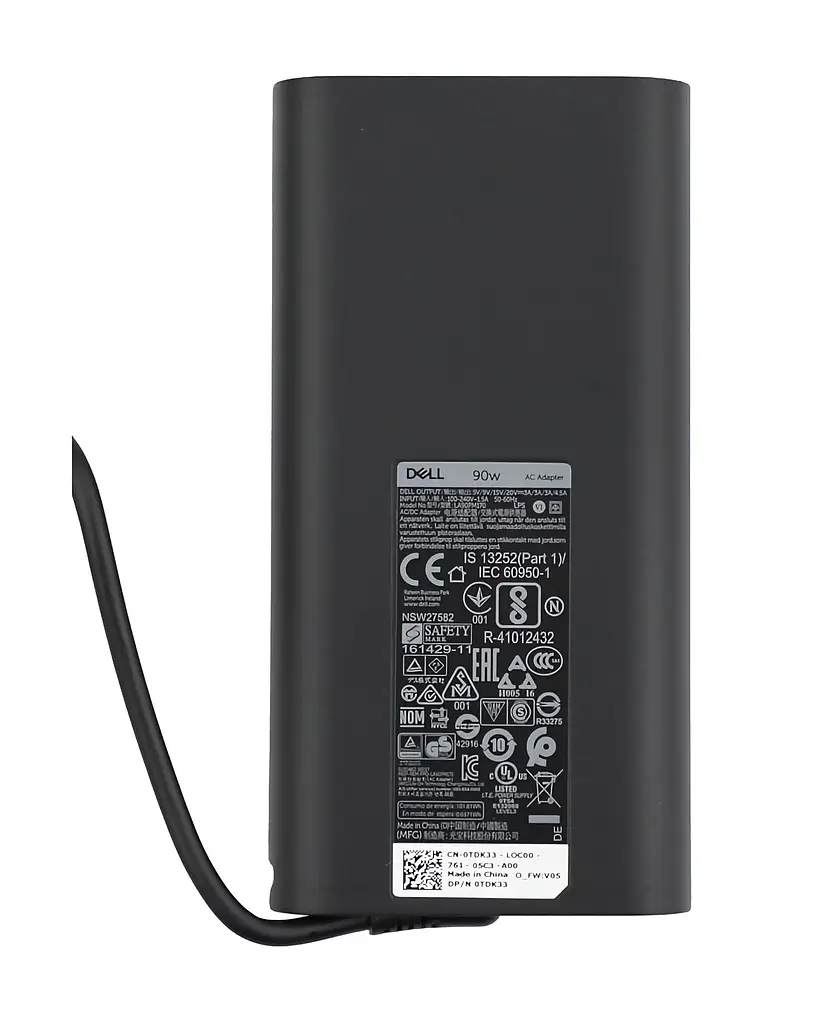 Блок живлення (зарядка) для ноутбука Dell 90W (5V/9V/15V/20V - 3A/3A/3A/4.5A Type-C) USB-C конектор LA90PM170, 90W, 3A, 4.5A, USB Type-C - фото 2