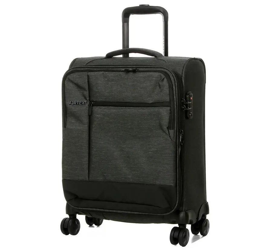 Валіза маленька S тканинна Airtex 6659 54x40x23см 50л Сірий