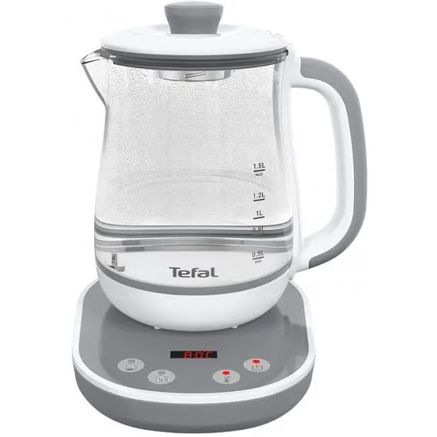 Електрочайник Tefal Tastea tea maker 1.5 л скло біло-сірий (BJ551B10) - фото 3