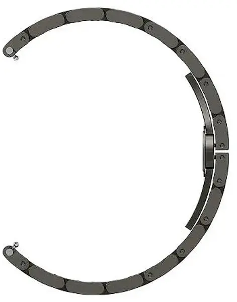 Браслет сталевий для Смарт-годинника Kospet Tank M3, M3 Ultra Stainless Steel металевий ремінець Black (19596) - фото 3