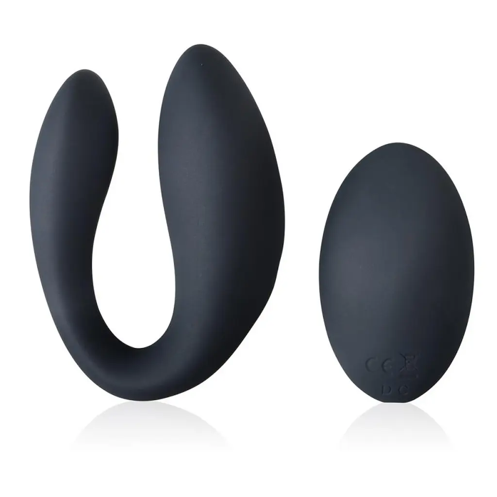 Вибратор для пары INTY Toys Switch 8.5 см (черный) - фото 2