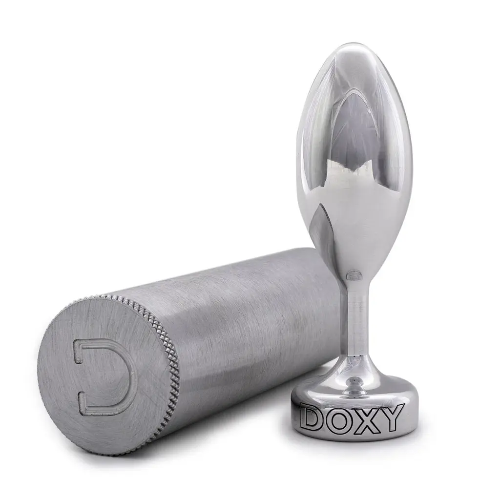 Металева анальна пробка DOXY Butt Plug SMOOTH, гладенька, діаметр 3,3 см - фото 4
