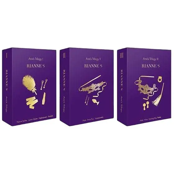 Подарочный набор Rianne S Ana's Trilogy Set I: помада-вибратор, перышко, зажимы для сосков, повязка - фото 7