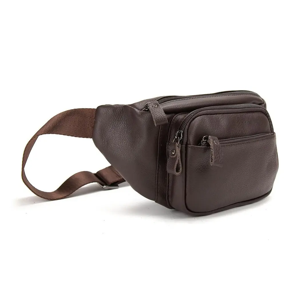 Сумка на пояс з телячої шкіри Tiding Bag t0186C - фото 5