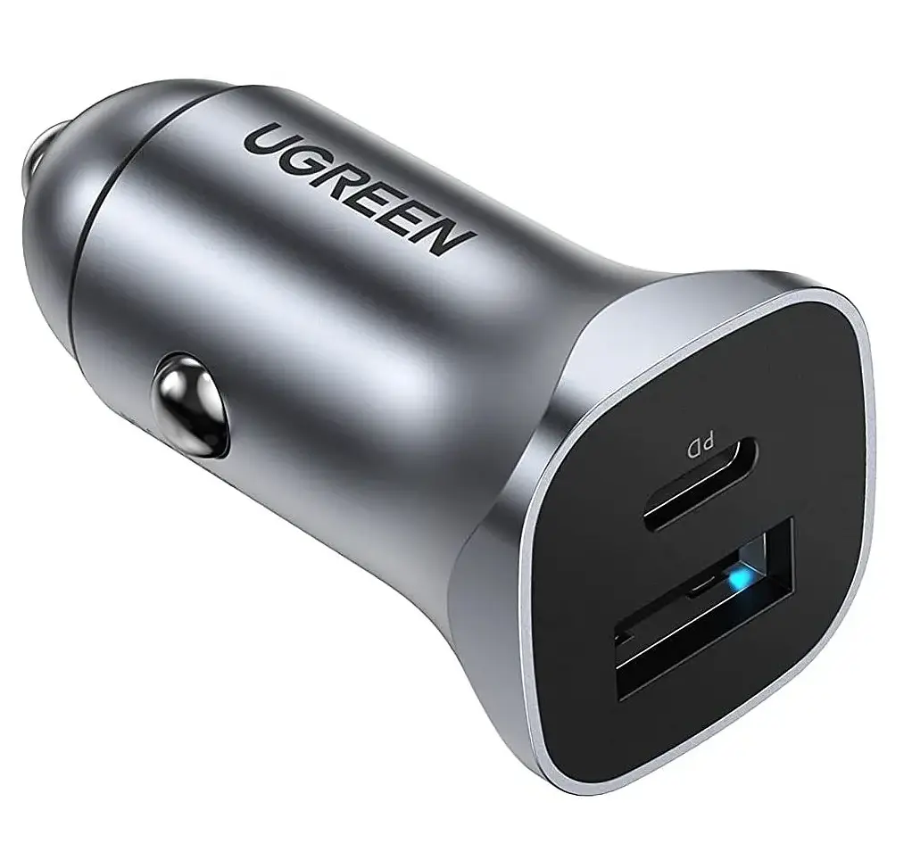 Автомобільний зарядний пристрій UGREEN CD130 Dual USB Car Charger (Space сірий) (UGR-30780) - фото 2