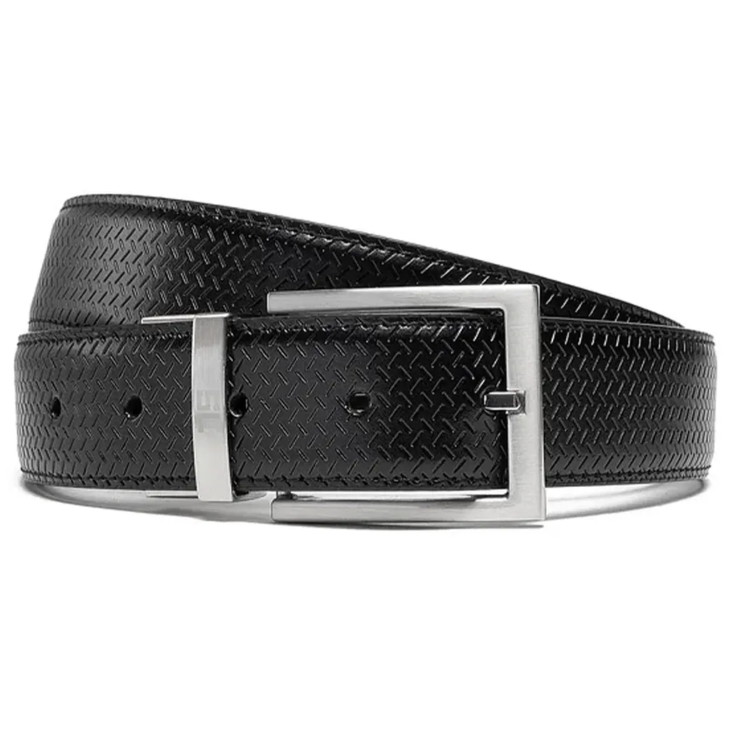 Ремінь чоловічий шкіряний Semi Line Black/Brown (P8232-0 L) - фото 3