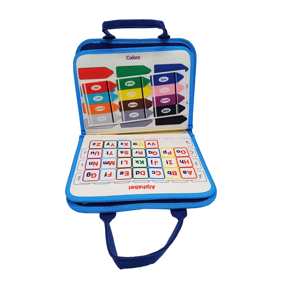 Дитяча розвивальна сумочка-логіка XX45285-3 тактильні, розвивальні вправи, з фетру - фото 3