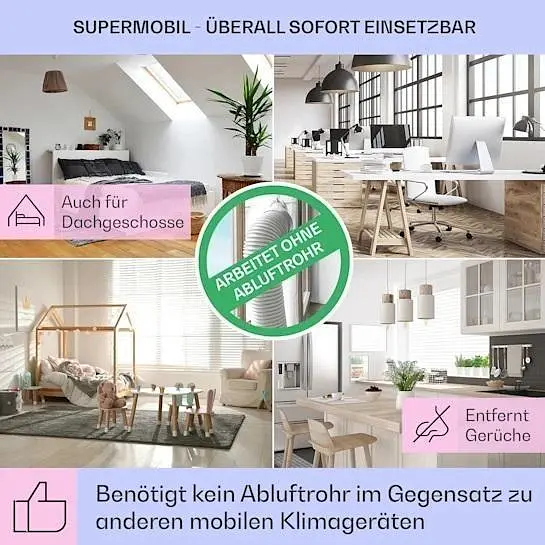 Мобильный кондиционер-вентилятор Klarstein Skyscraper Ice Smart 4-в-1 (10040207) - фото 5