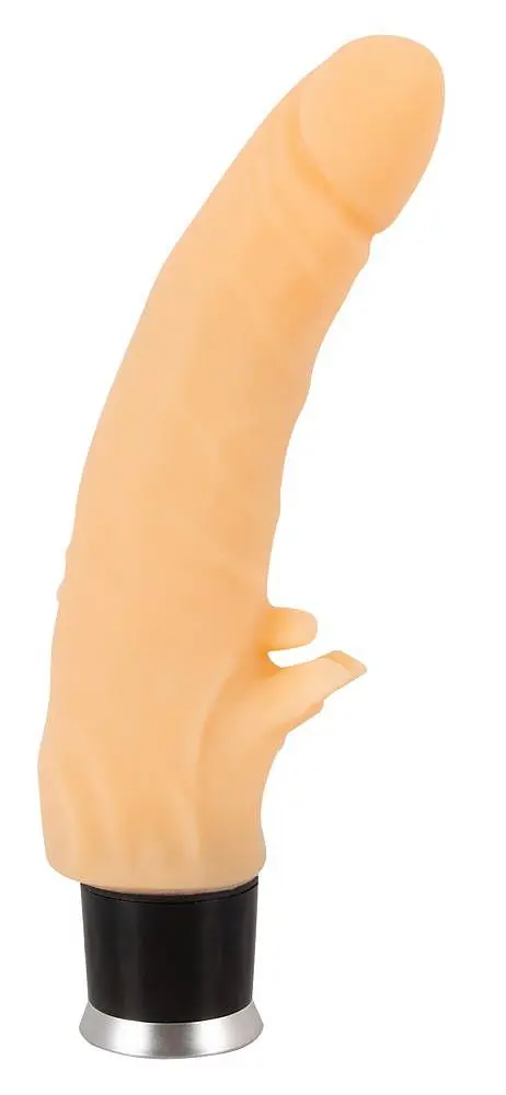 Вібратор Nature Skin Flame Vibe 22 см тілесний - фото 4