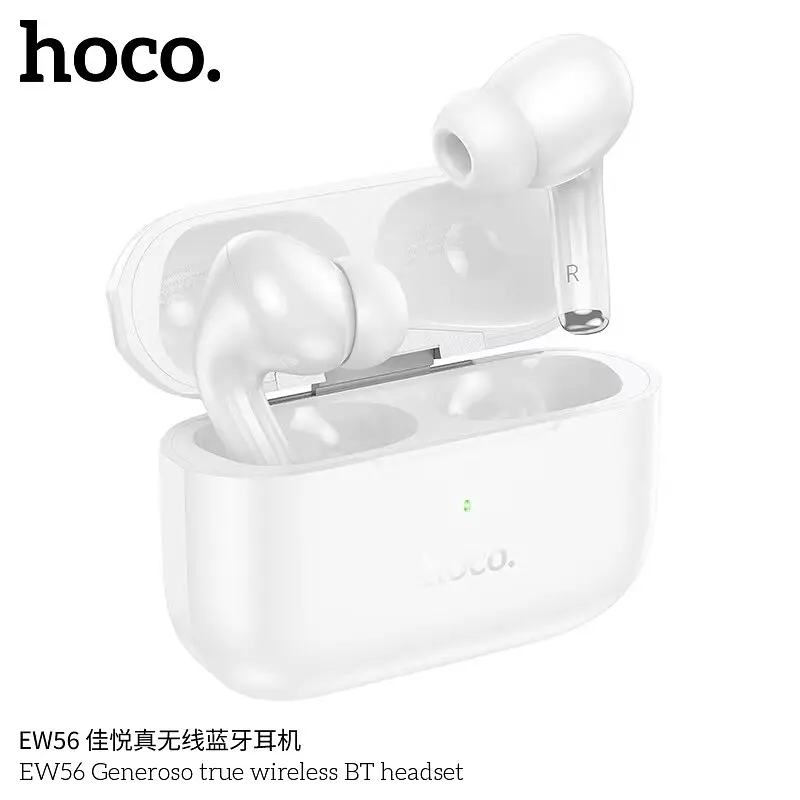 Наушники беспроводные Hoco EW56 TWS Bluetooth 5.1, с микрофоном, вакуумные, белые - фото 3
