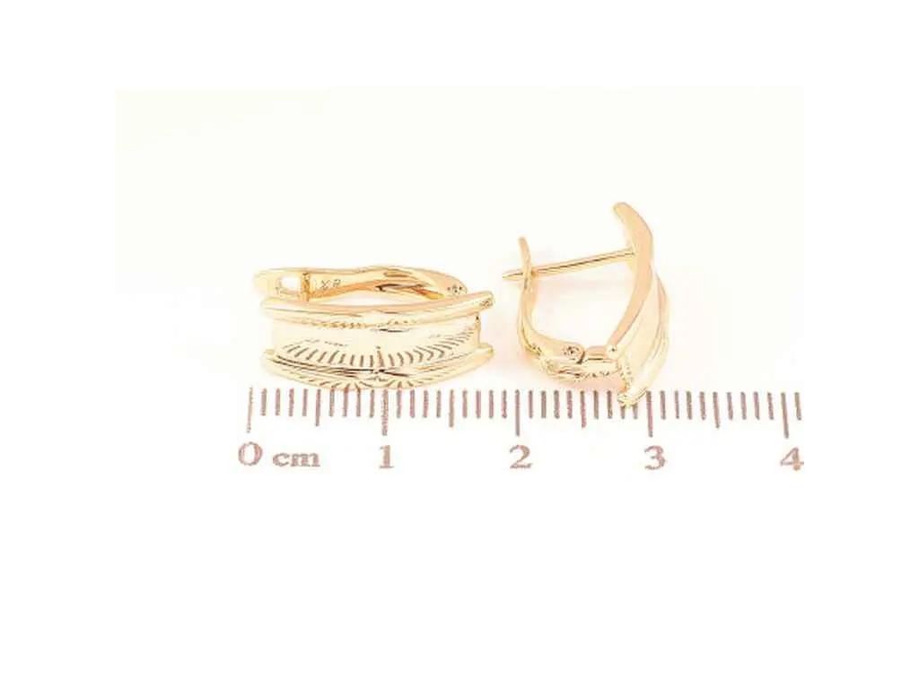 Сережки Xuping англійська застібка Позолота 18K "Декоративні" 273963 - фото 2