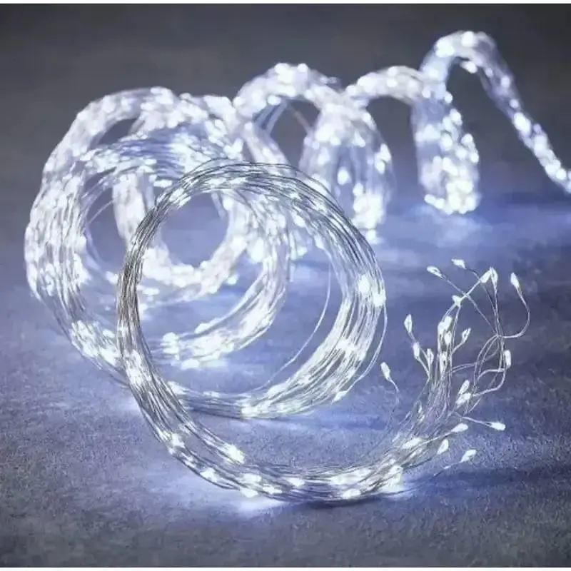 Гирлянда светодиодная от сети с белым проводом Хвост Y20-38WW 19611 2 м 200 LED холодный белый - фото 2