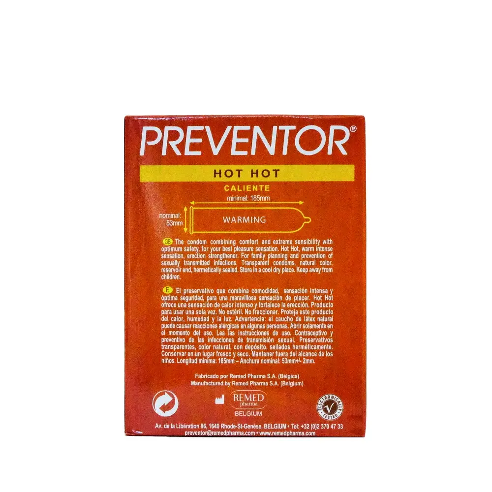 Презервативы Preventor Hot Hot 3 шт. - фото 4