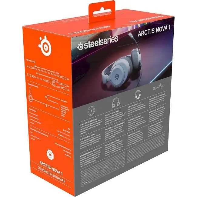 Навушники з мікрофоном SteelSeries Arctis Nova 1 White (61607) - фото 9