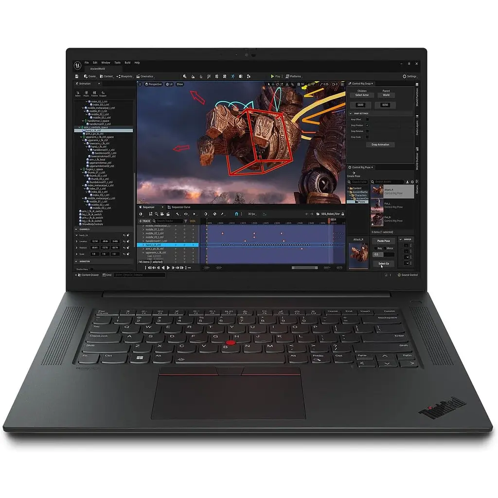 Ноутбук Lenovo ThinkPad P1 Gen 6,2560x1600 IPS 500nits,i9-13900H 14-core,64 GB DDR5,2 x 1TB m2 PCIe,RTX 2000 Ada 8GB - фото 2