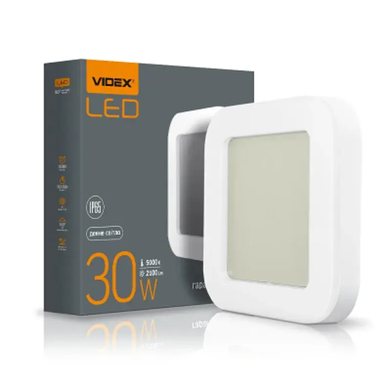 Світильник Videx LED ART IP65 30W 5000K 220V (VL-BHFS-305) - фото 2